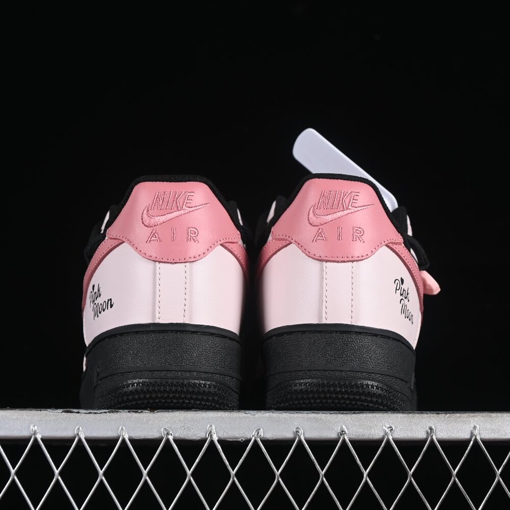 Womens Nike Air Force 1 '07 Pink & Black "Moon Love" Shoes - Picture 5 of 9